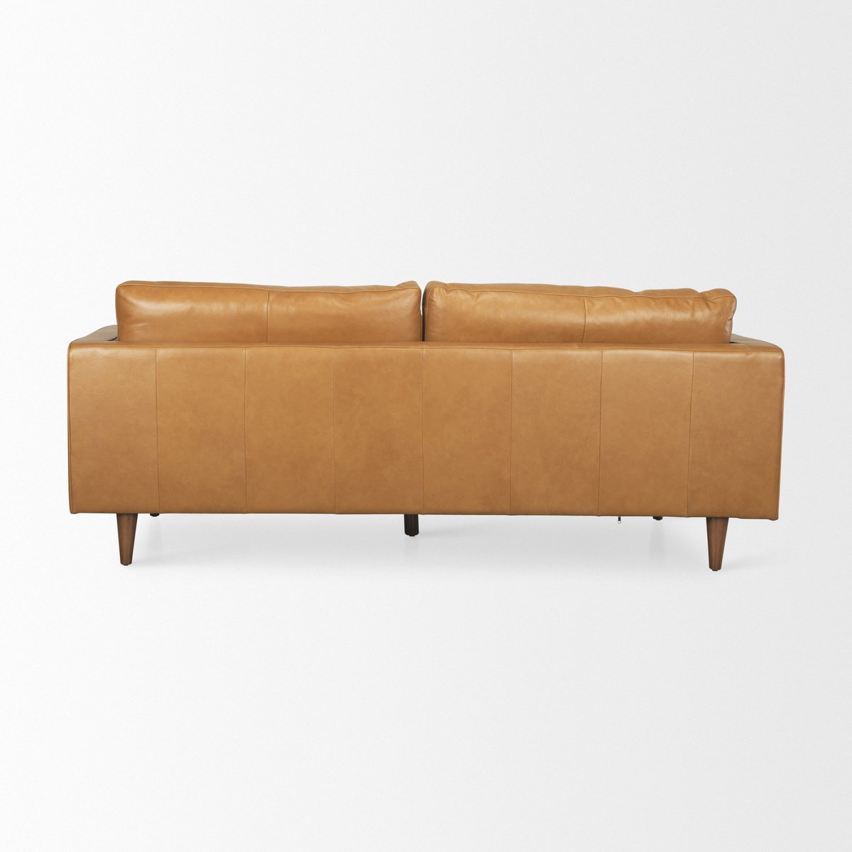 Elton   Tan Leather Sofa, Sofas & Sectional by Mercana, 87.8" length x 37.8" width x 34.65" height View 6