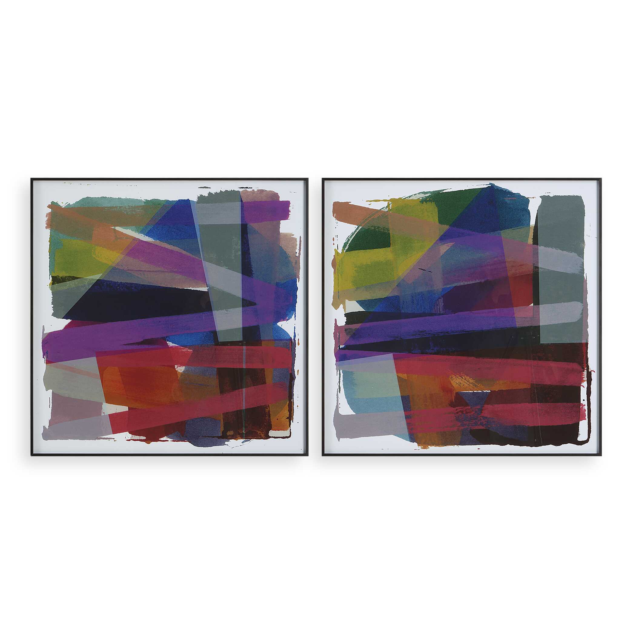 Vivacious Abstract Framed Prints Set/2 large image 
