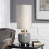 Zahlia Aged Gray Ceramic Lamp thumbnail 3