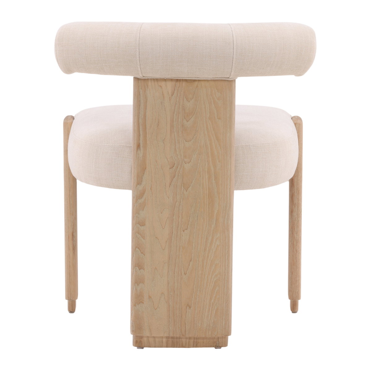 Gwyneth Dining Chair Cream, by Dovetail, 23" width x 29.5" height x 23.5" depth View 4