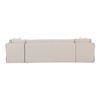 Fable Slipcover Dining Banquette U-shape Beige 129in thumbnail 4
