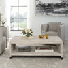 Bosk White Washed Coffee Table, by Uttermost, 53.87" width x 18.12" height x 29.87" depth thumbnail 2