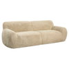 Abide Rounded Sheepskin Sofa, Sofas & Sectional by Uttermost, 96" width x 31" height x 42" depth thumbnail 5