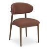 Ellie Dining Chair Rust, by Moe's Home, 20.75" width x 32" height x 20.5" depth thumbnail 2