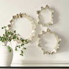 Ripple Effect Silver Wall Art Set/3, Sculptural Wall Art by Uttermost, 17" width x 19" height x 3.25" depth thumbnail 3