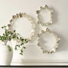 Ripple Effect Silver Wall Art Set/3, by Uttermost, 1'5" width x 1'7" height x 3.25" depth thumbnail 3