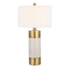 Adelia Ivory & Brass Table Lamp, by Uttermost, 1'5" width x 2'6.5" height x 1'5" depth thumbnail 1