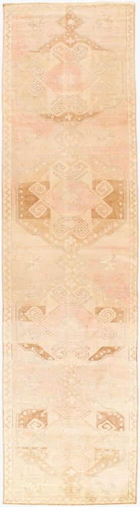 Antique One of a Kind Handmade Rug, by Surya, 11'1" length x 3' width