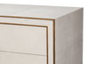 Gabriella Chest Of Drawers  Osprey White, by Sarreid, 1'10" length x 6'4" width x 3'4" height thumbnail 5