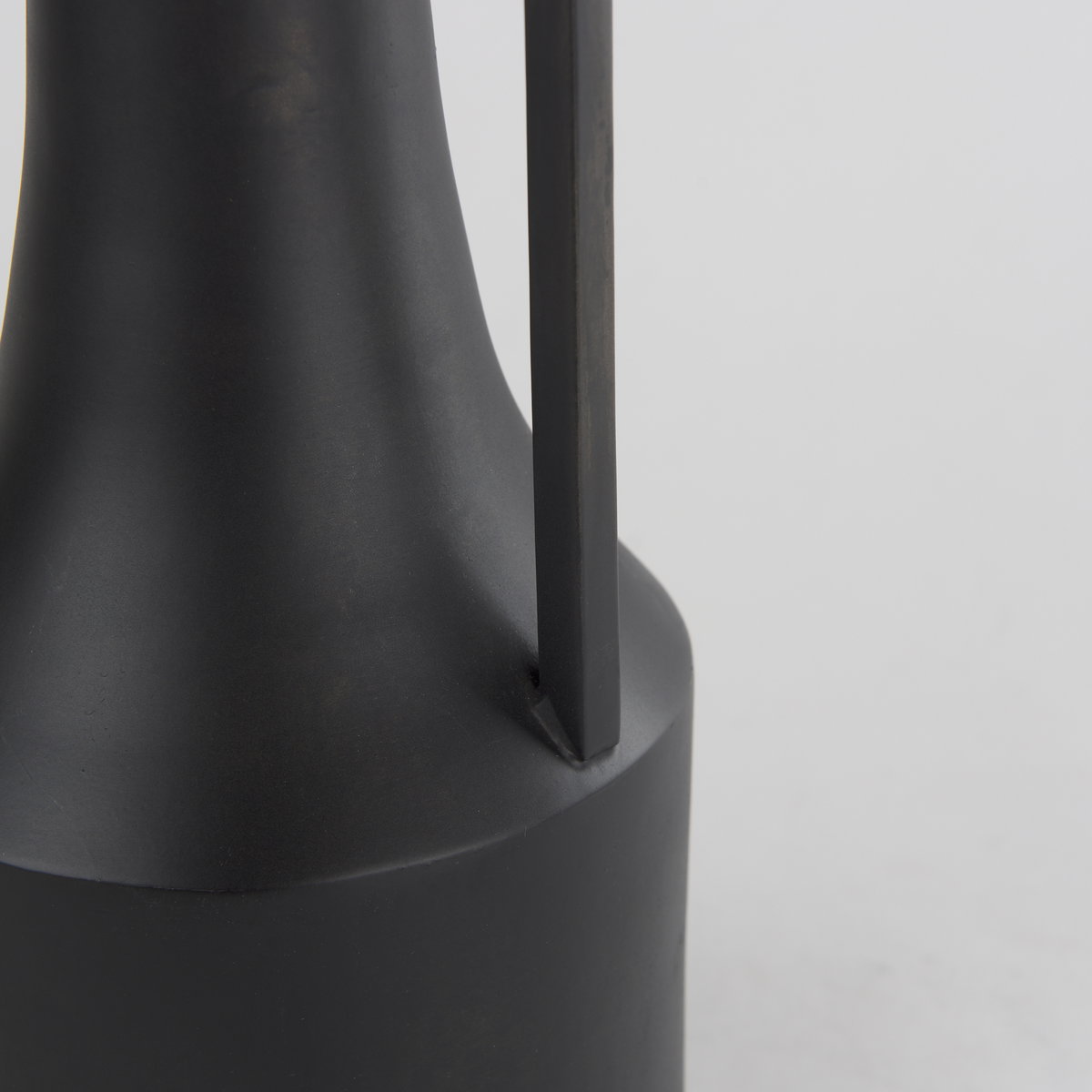Aubrey Small 14.0H Black Iron Flower Vase, Decorative Jar by Mercana, 5.5" length x 5.5" width x 14" height View 9