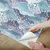 Shangri-La Navy Blue Peel & Stick Wallpaper thumbnail 7