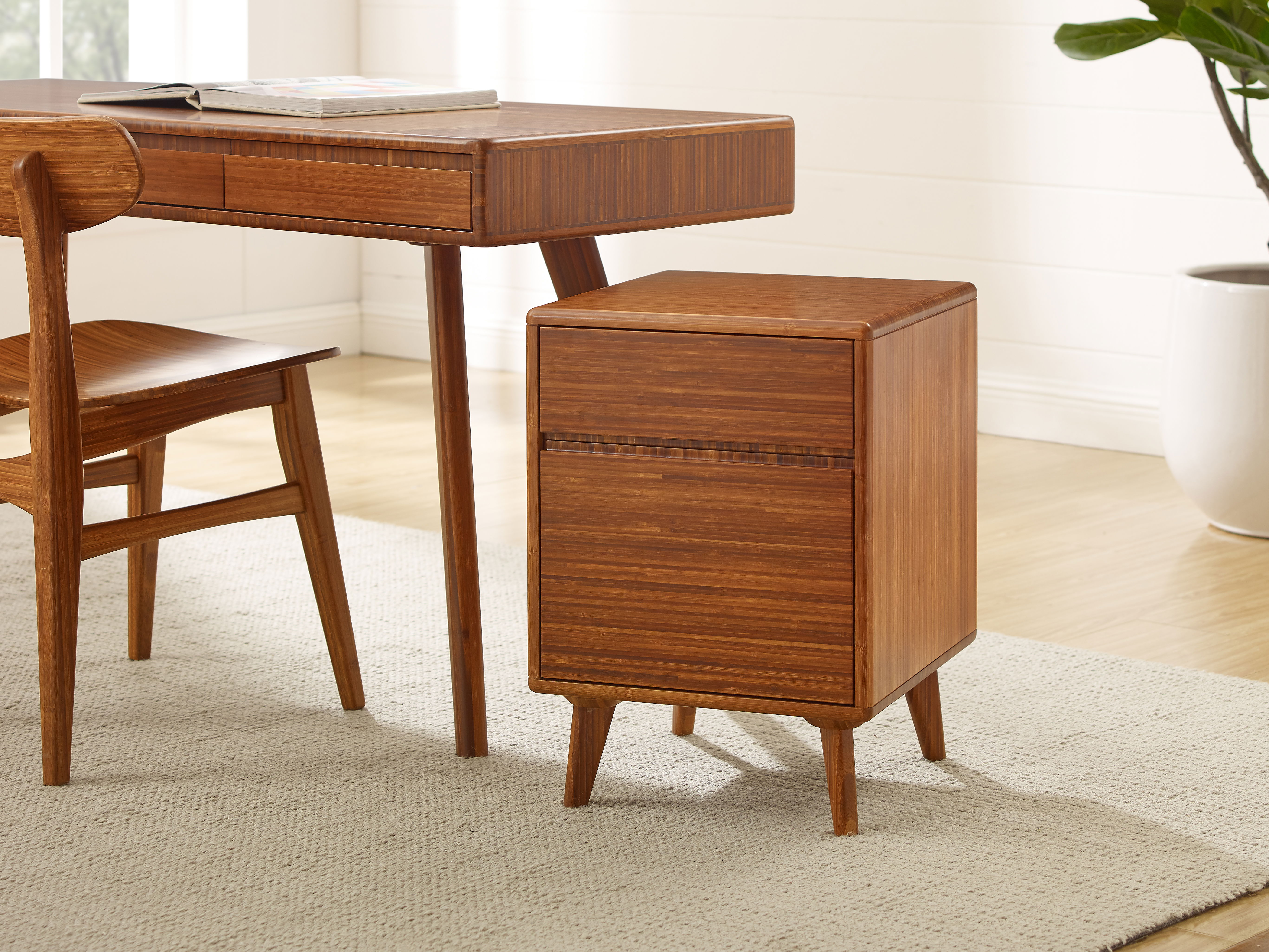 Folio File Cabinet, File Storage by Greenington, 16.5" length x 17.75" width x 22.75" height View 2