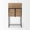 Stamford High-Back Dining Side Chair | Beige Linen with Black Metal, Dining Chair by Mercana, 19" length x 25" width x 35.25" height thumbnail 6