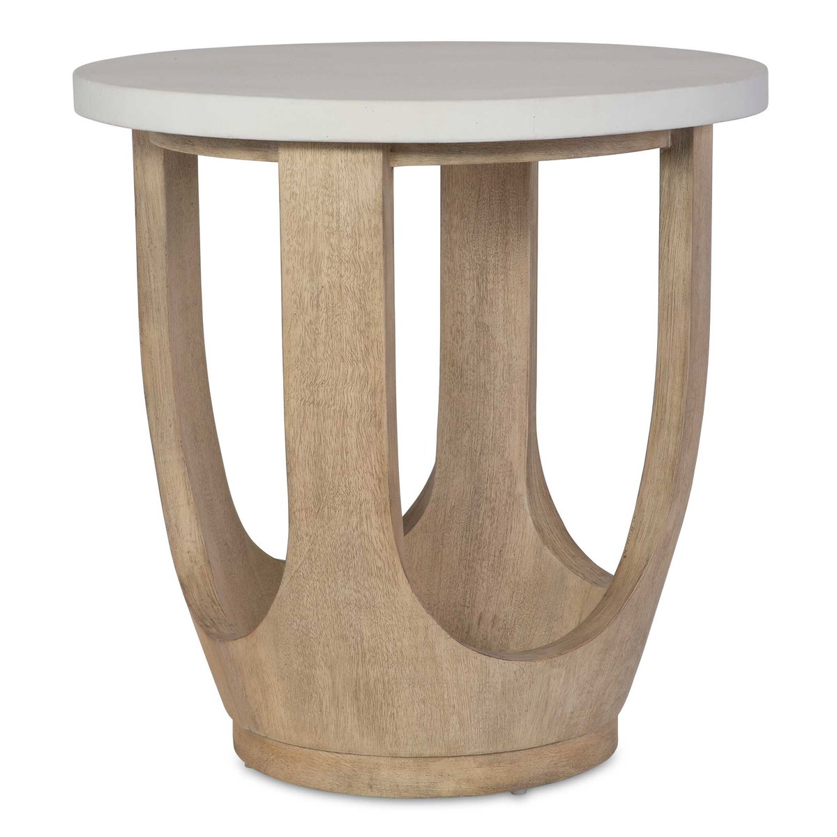 Tatli Stone Top Side Table, Side & End Table by Uttermost, 24" width x 24.4" height x 24" depth View 1