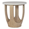 Tatli Stone Top Side Table, Side & End Table by Uttermost, 24" width x 24.4" height x 24" depth thumbnail 1