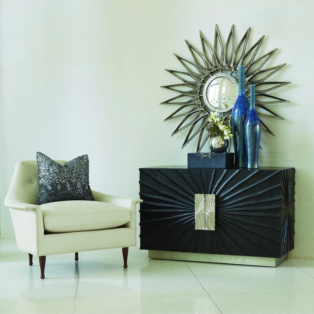 Pleated Two-Door Cabinet, Cabinets & Sideboard by Global Views, 44" width x 27.75" height x 20" depth View 5
