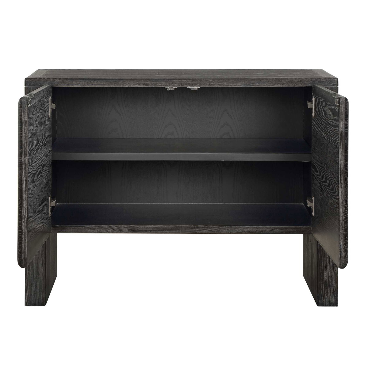 Bierk Dark Stain 2 Door Cabinet, Cabinets & Chest by Uttermost, 43.62" width x 32.15" height x 17.25" depth View 7