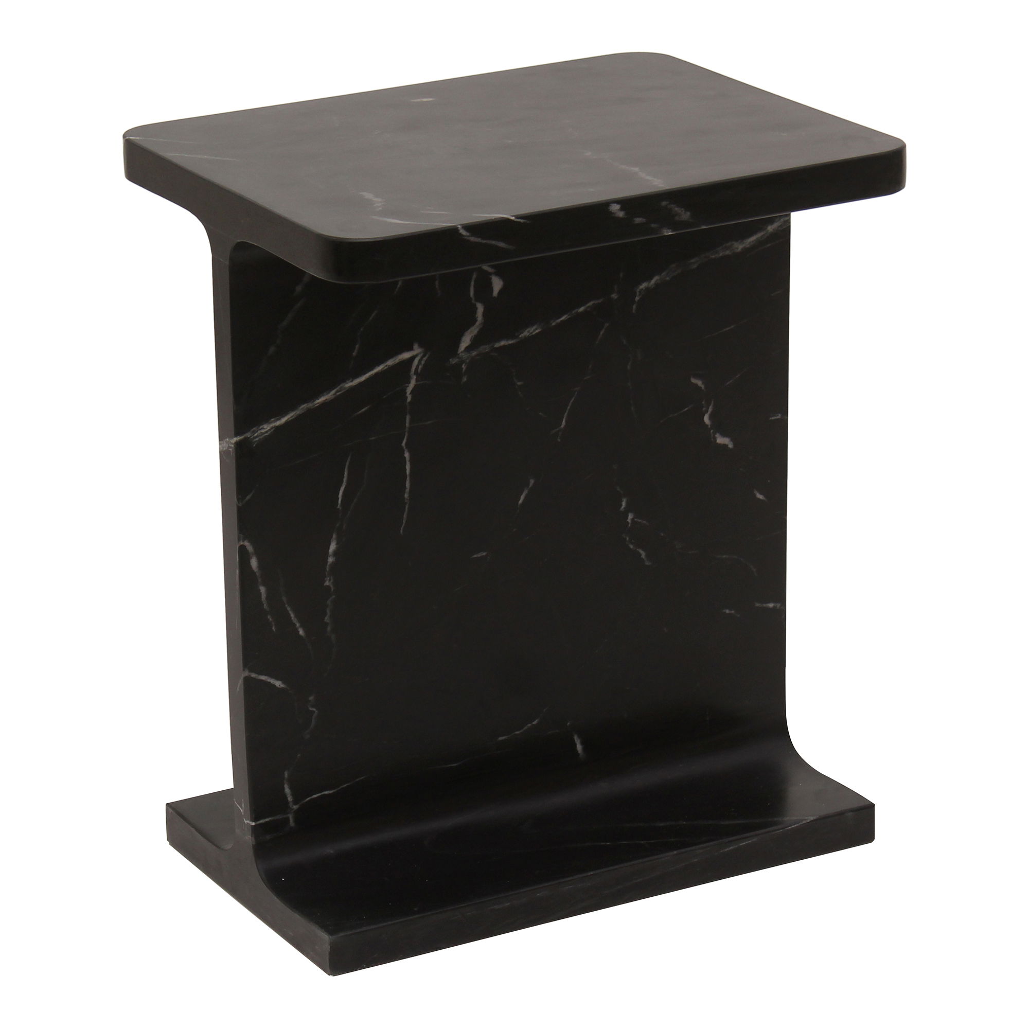 Tullia Accent Table Black, Side & End Table by Moe's Home, 15" width x 18" height x 12" depth View 2