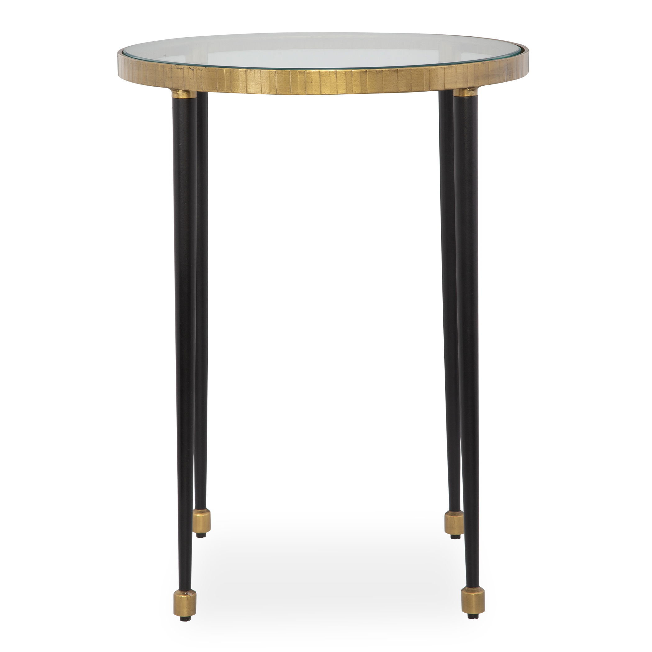 Stiletto Antique Gold Side Table large image 