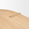 Sohan Light Brown Wood Oval Dining Table thumbnail 8