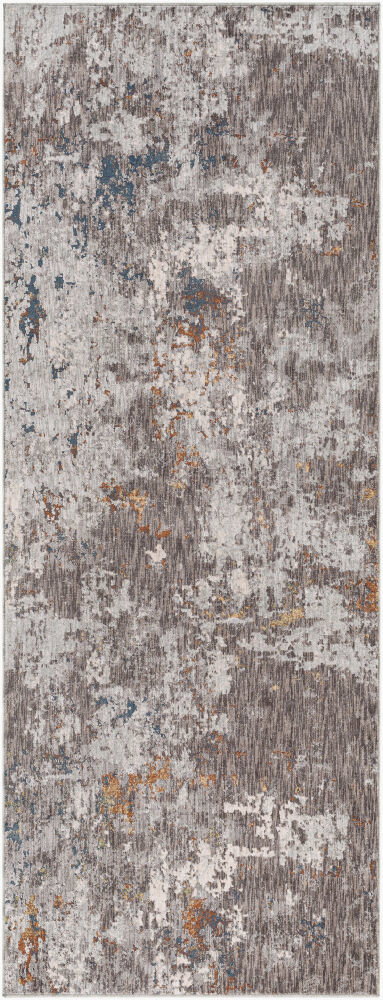 Presidential Machine Woven Rug, by Surya, 8'0.06" length x 3'2.98" width