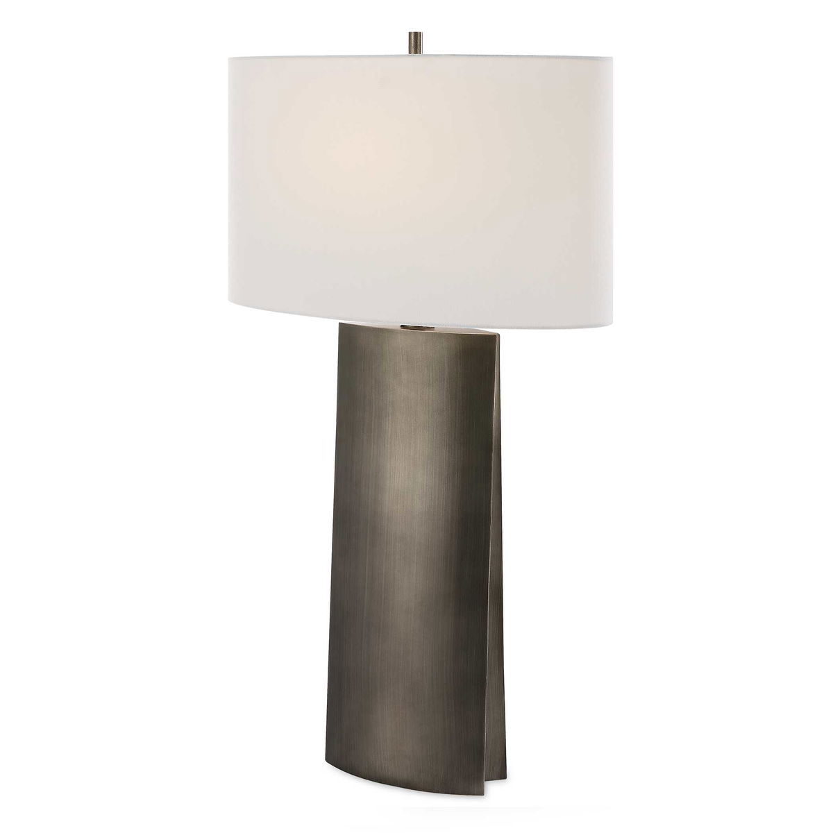 V-Groove Modern Table Lamp, by Uttermost, 19" width x 32.5" height x 10" depth View 1