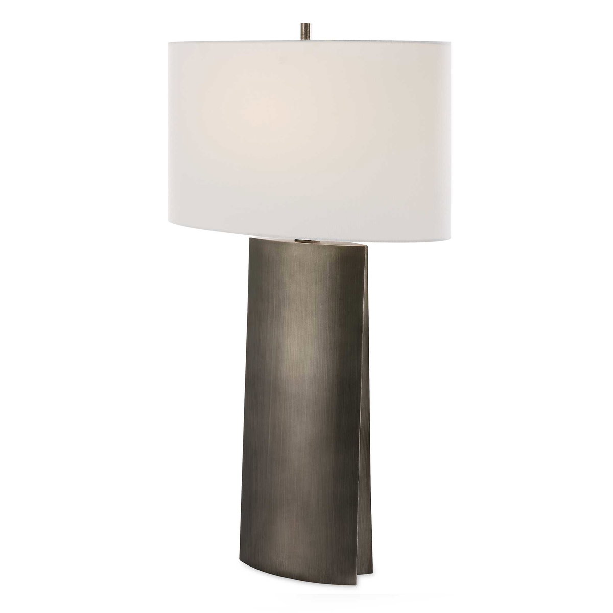 V-Groove Modern Table Lamp, by Uttermost, 19" width x 32.5" height x 10" depth View 1
