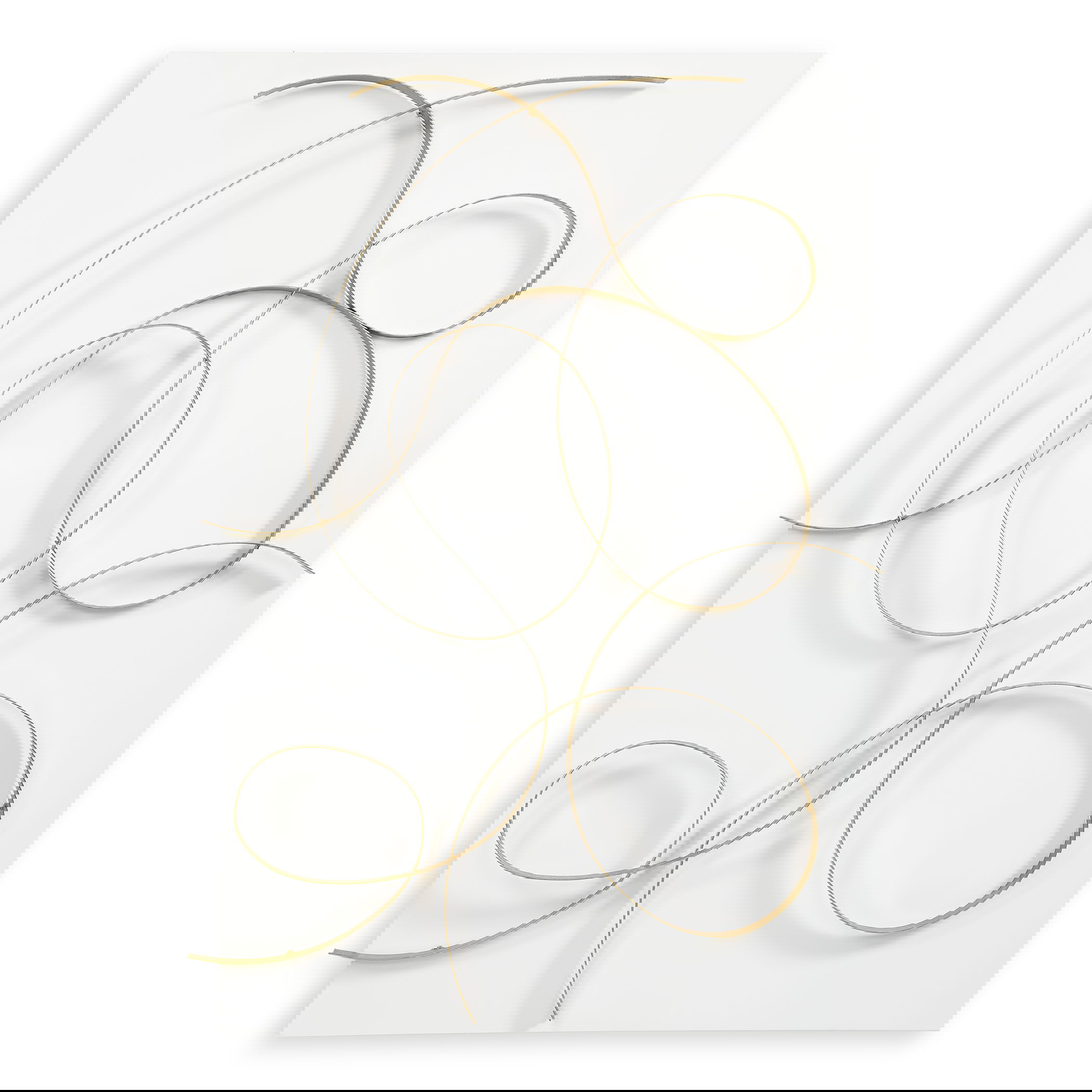 Freehand Modern Metal Wall Panel large image 