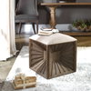 Jia Wooden Ottoman, by Uttermost, 17.37" width x 20" height x 17.37" depth thumbnail 2