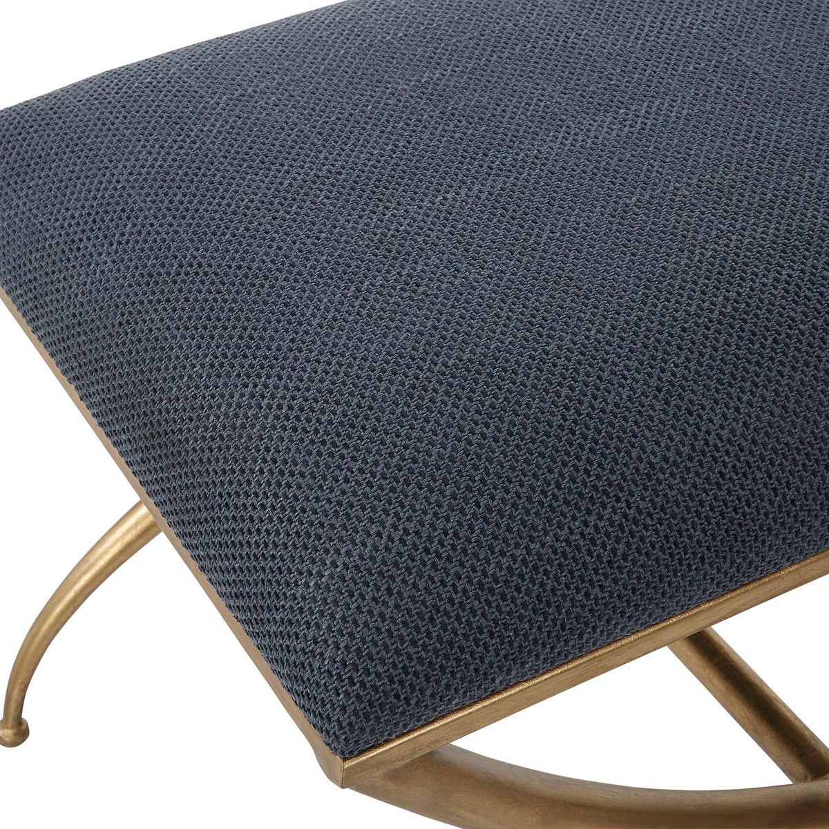 Crossing Small Navy Bench, Benche by Uttermost, 23.5" width x 20" height x 18" depth View 6