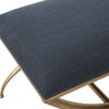 Crossing Small Navy Bench, Furniture by Uttermost, 23.5" width x 20" height x 18" depth thumbnail 6