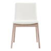 Deco Oak Dining Chair Cream White Pvc - Set Of Two, by Moe's Home, 21.25" width x 31.1" height x 21.25" depth thumbnail 4