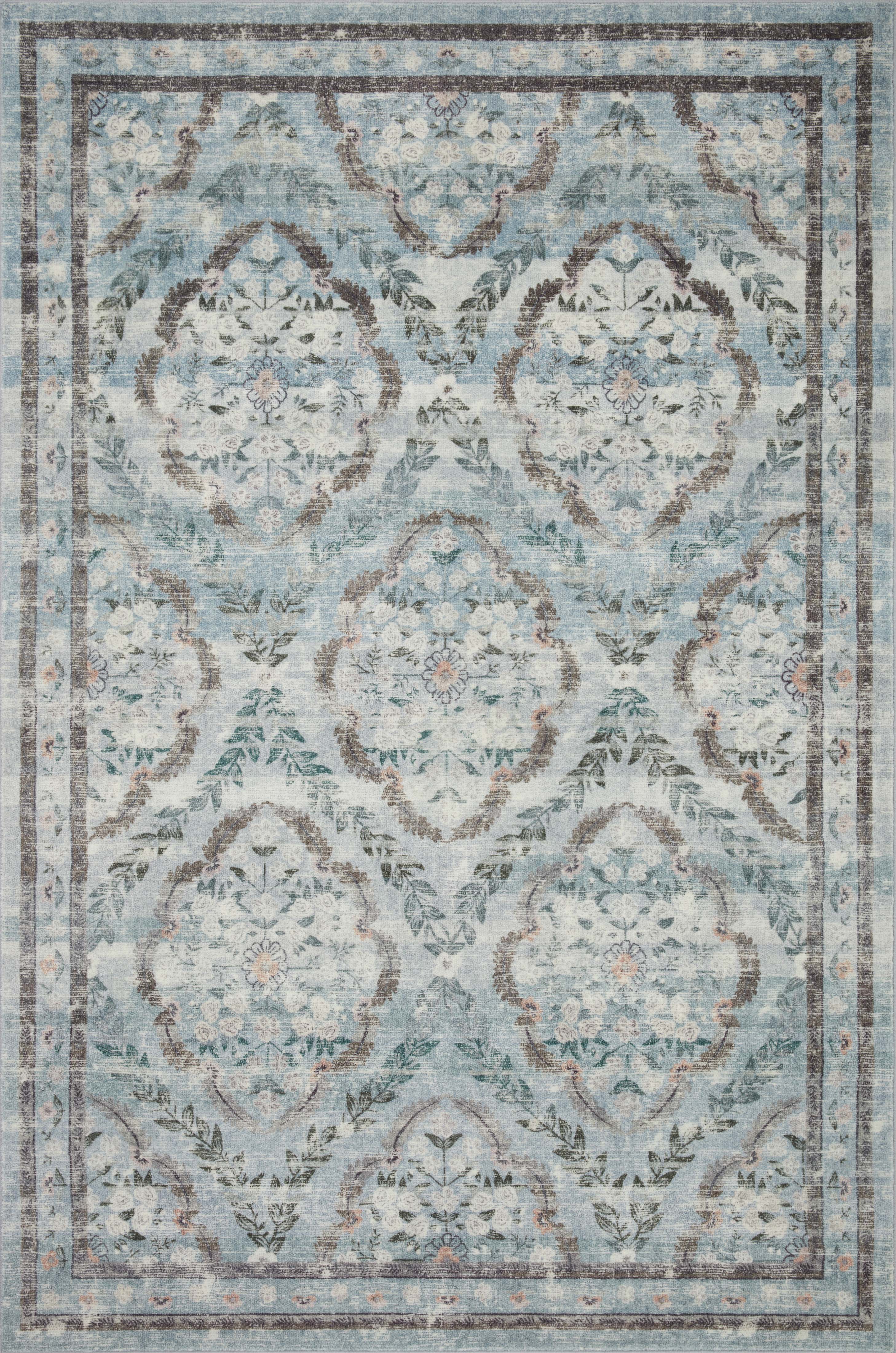Rifle Paper Co. x Loloi Courtyard Rug, 2'3" length x 3'9" width View 1