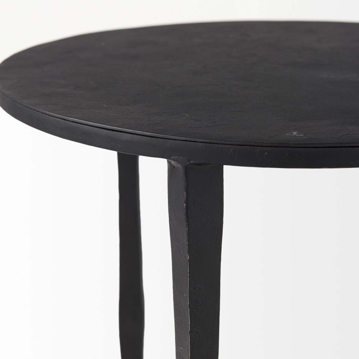 Timothy 16.0L x 16.0W X 20.0H Ebony Black Iron Side Table, Side & End Table by Mercana, 16" length x 16" width x 20" height View 11