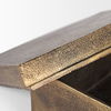 Porschia Large Antiqued Gold Metal Decorative Box, Boxe by Mercana, 9.84" length x 7.87" width x 4.72" height thumbnail 11