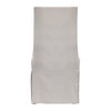 Coley White Linen Armless Chair, Accent Chair by Uttermost, 23" width x 39.5" height x 25" depth thumbnail 5
