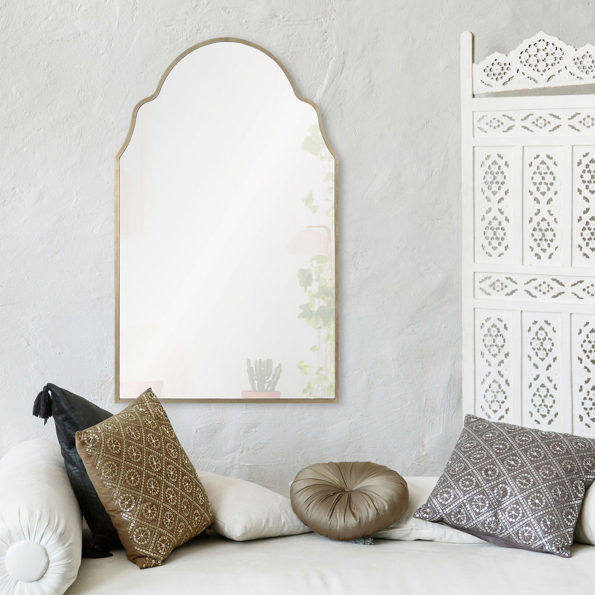 Natasha Wall Mirror, by Renwil, 42" height x 0.5" depth View 6