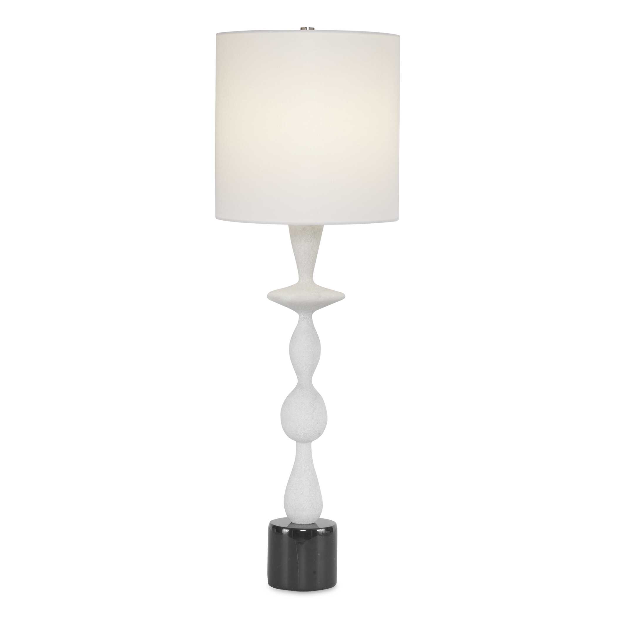 Inverse White Marble Table Lamp large image 