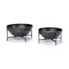 Cauldron (Set of 2) Brown Metal Bowls, Decorative Bowl by Mercana, 16" length x 16" width x 8.3" height thumbnail 5