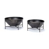 Cauldron (Set of 2) Brown Metal Bowls, Decorative Bowl by Mercana, 16" length x 16" width x 8.3" height thumbnail 5