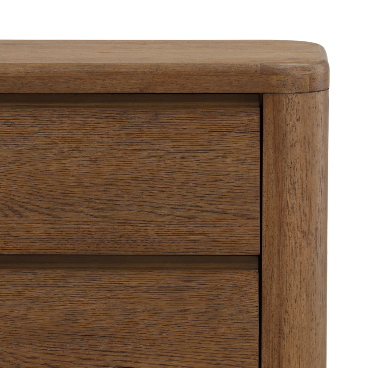 Chadwick Nightstand Brown, by Dovetail, 28" width x 25.6" height x 17.7" depth View 6
