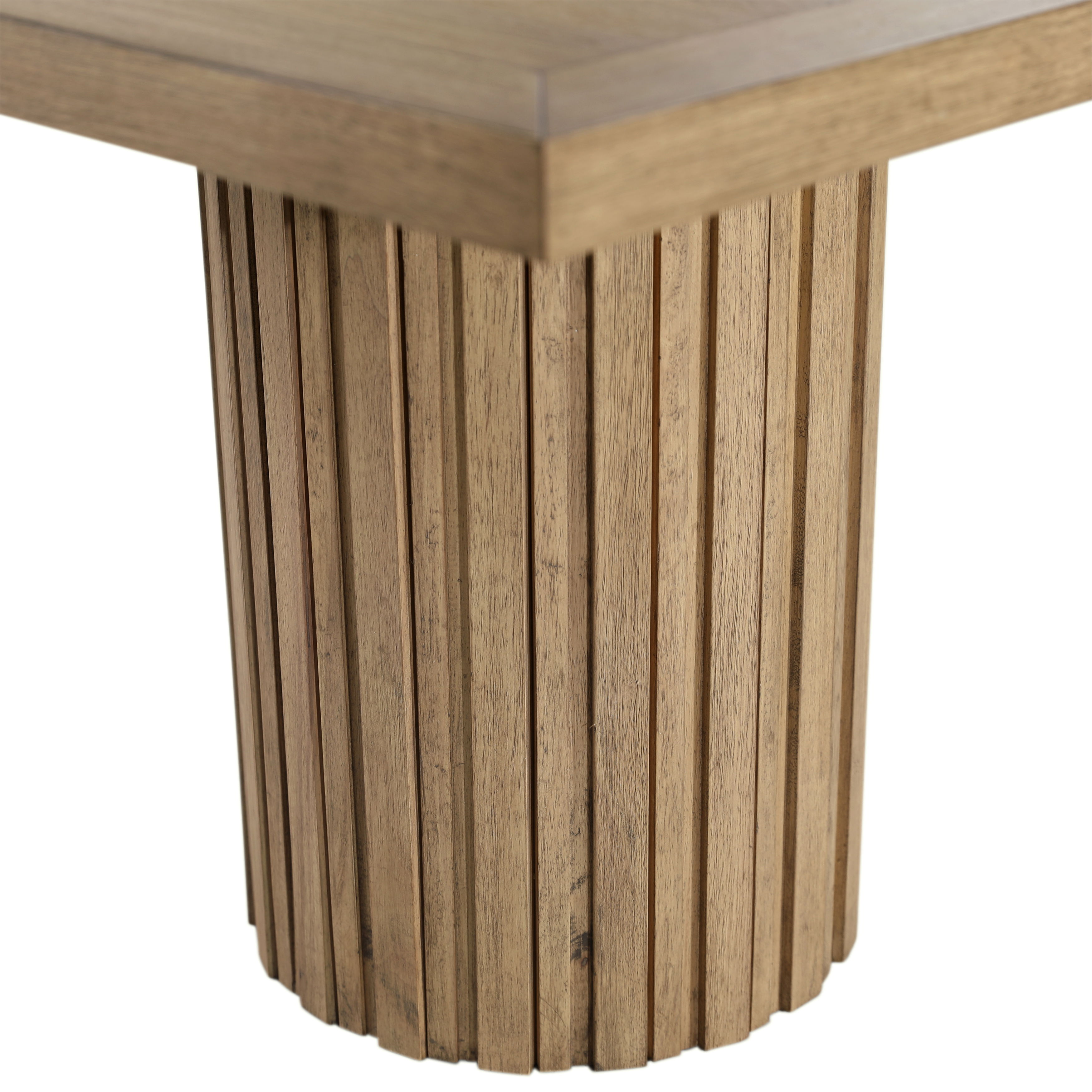 Valery Dining Table Natural 109', by Dovetail, 105.9" width x 30" height x 42" depth View 5