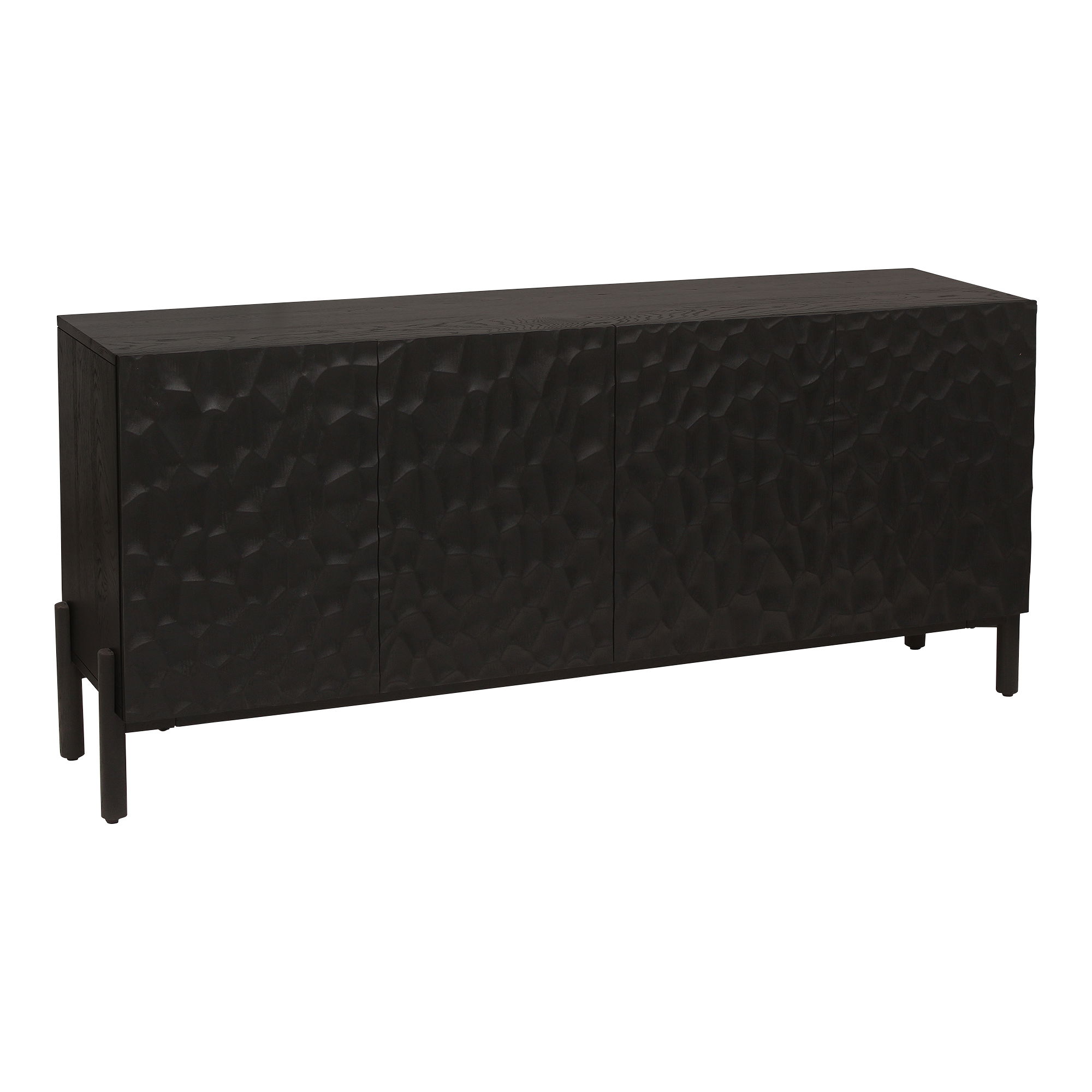 Misaki Sideboard Black, Cabinets & Sideboard by Moe's Home, 71" width x 31.5" height x 17.75" depth View 2