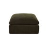 Cates Ottoman Dark Green, by Moe's Home, 36.25" width x 19.25" height x 36.25" depth thumbnail 1