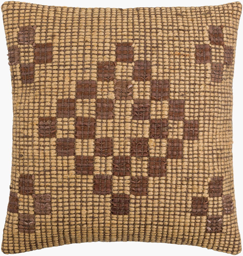Twareg Accent Pillow Poly, Decorative Pillow by Surya, 20" length x 20" width