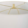Wrenley Ridged White Table Lamp, by Uttermost, 17" width x 27.5" height x 17" depth thumbnail 7