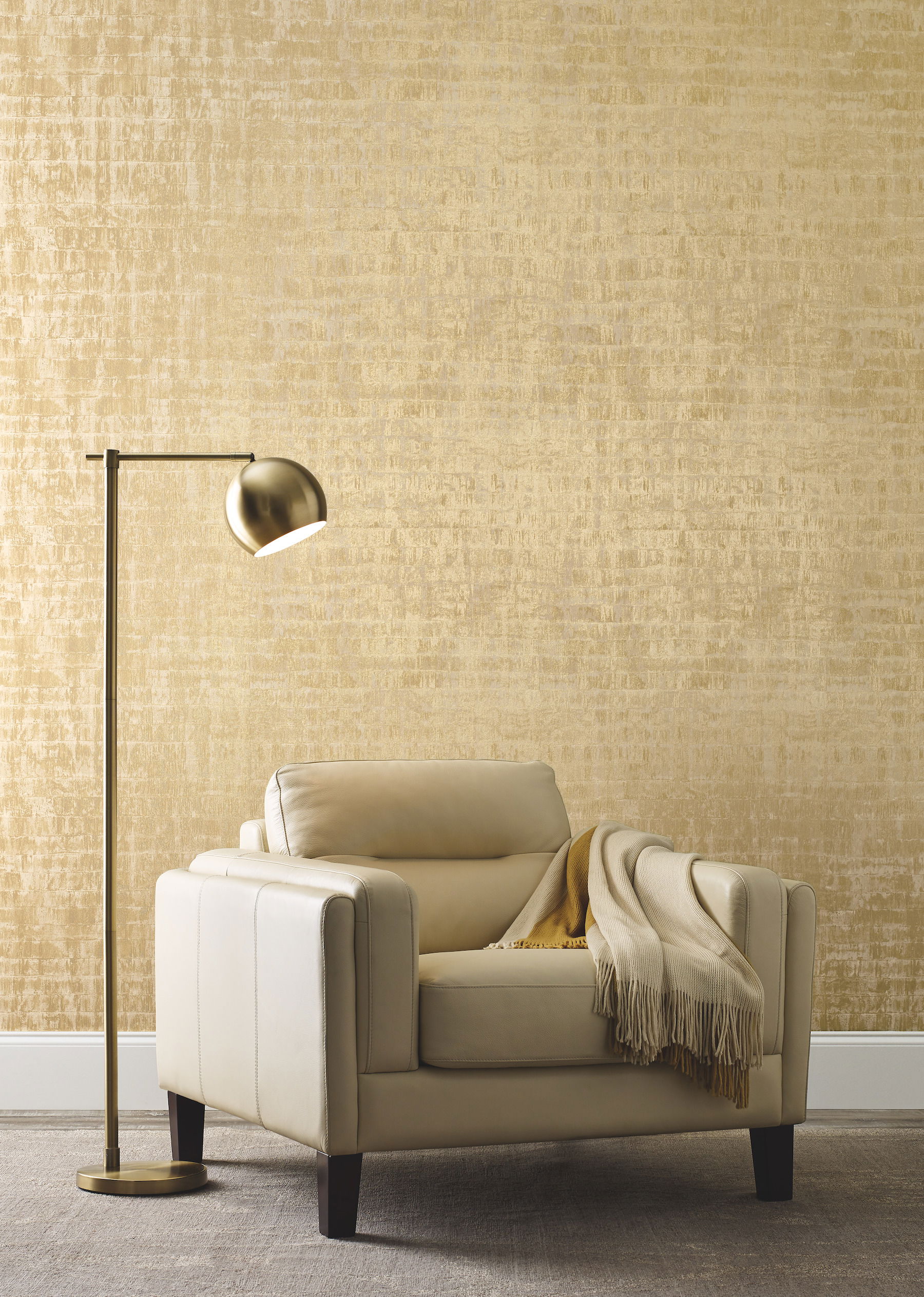 Liquid Metal Gold Wallpaper large image 