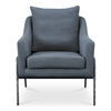 Archer Accent Chair Slate Blue Linen Blend thumbnail 0