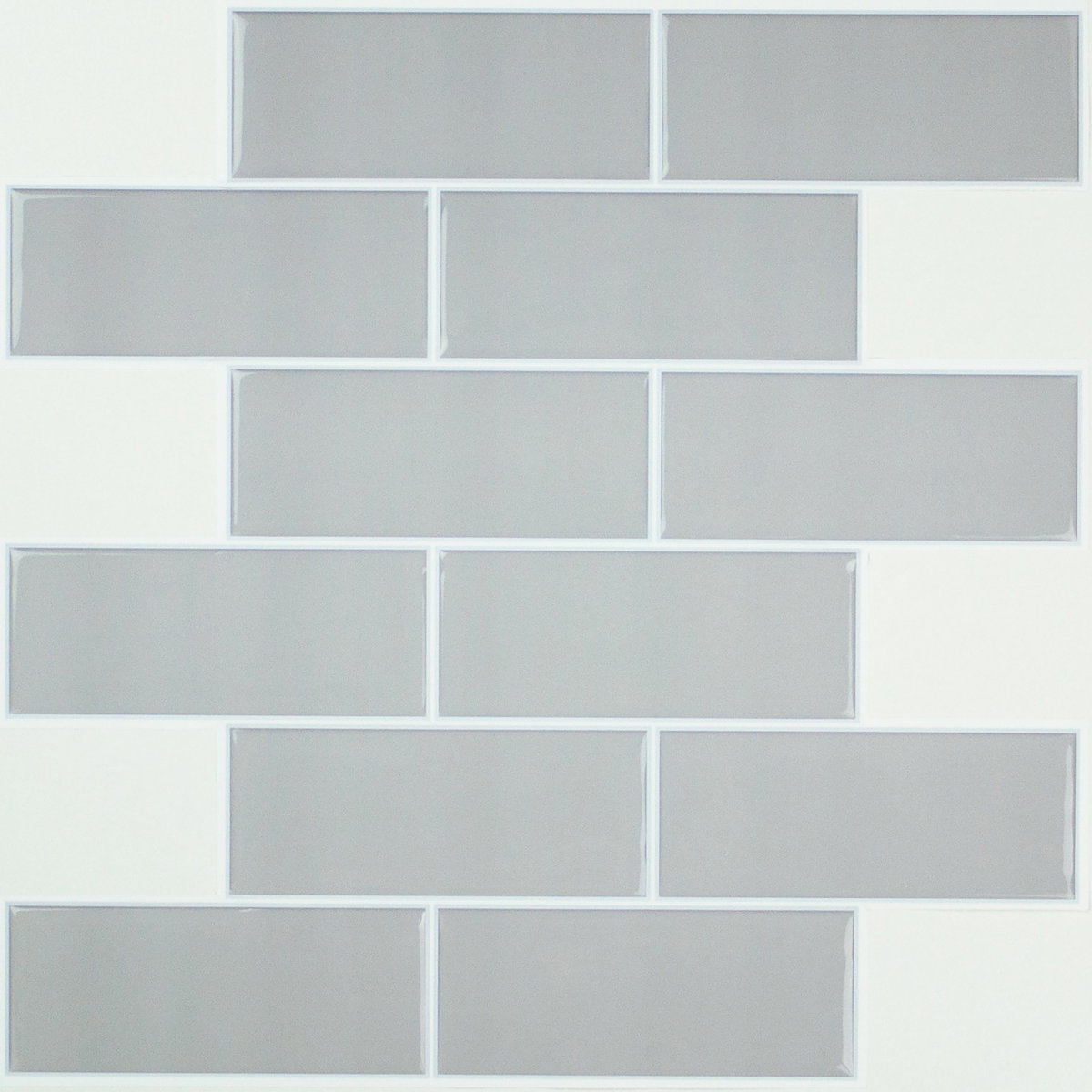 Subway Peel & Stick Backsplash, Tile by York Wall, 10.8" length x 10.5" width x 0.06" depth