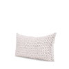 Jayden 14x26 Cream with Merlot Print Linen Lumbar Pillow Cover, Decorative Pillow by Mercana, 14" length x 26" width x 0.2" height thumbnail 1